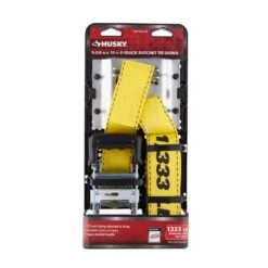 Husky E-Track Ratchet Tie-Down Kit 15 Ft. X 2 In. 1,333 Lbs. -Husky Shop husky moving straps 59351 77 1000