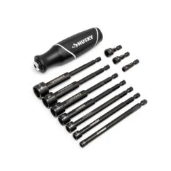 Husky BITE SAE Impact Ready Interchangeable Nut Driver Set With Cushion-Grip Handle (10-Piece) -Husky Shop husky nut driver sets hbnd10pcs a0 1000