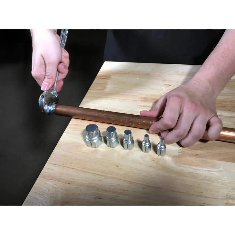 Husky 6 Piece Pipe Nipple Extractor Set 5 Husky 6 Piece Pipe Nipple Extractor Set - Image 5