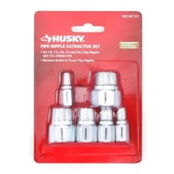 Husky 6 Piece Pipe Nipple Extractor Set 14 Husky 6 Piece Pipe Nipple Extractor Set -Husky Shop husky pipe and drain extractors 80 533 111 66 1000