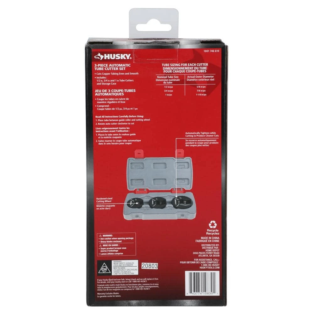 Husky Close Quarters Tubing Cutter Set With Case (3-Piece) 4 Husky Close Quarters Tubing Cutter Set With Case (3-Piece) - Image 4