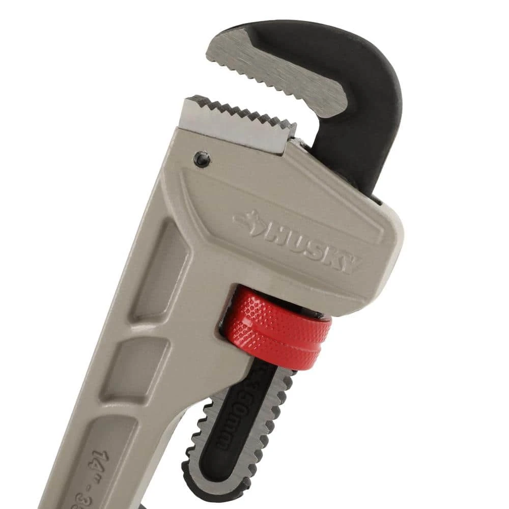 Husky 14 In. Aluminum Pipe Wrench With 1-1/2 In. Jaw Capacity 3 Husky 14 In. Aluminum Pipe Wrench With 1-1/2 In. Jaw Capacity - Image 3