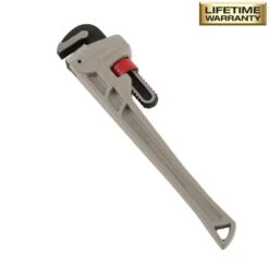 Husky 24 In. Aluminum Pipe Wrench With 2-1/2 In. Jaw Capacity -Husky Shop husky pipe wrenches wg 40a 24al 4f 1000