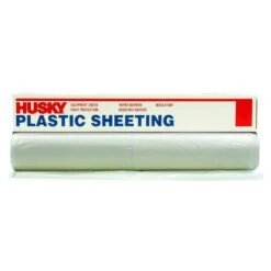 Husky 12 Ft. X 200 Ft. Clear 2 Mil Plastic Sheeting