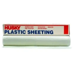 Husky 10 Ft. 4 In. X 100 Ft. Clear 4 Mil Plastic Sheeting