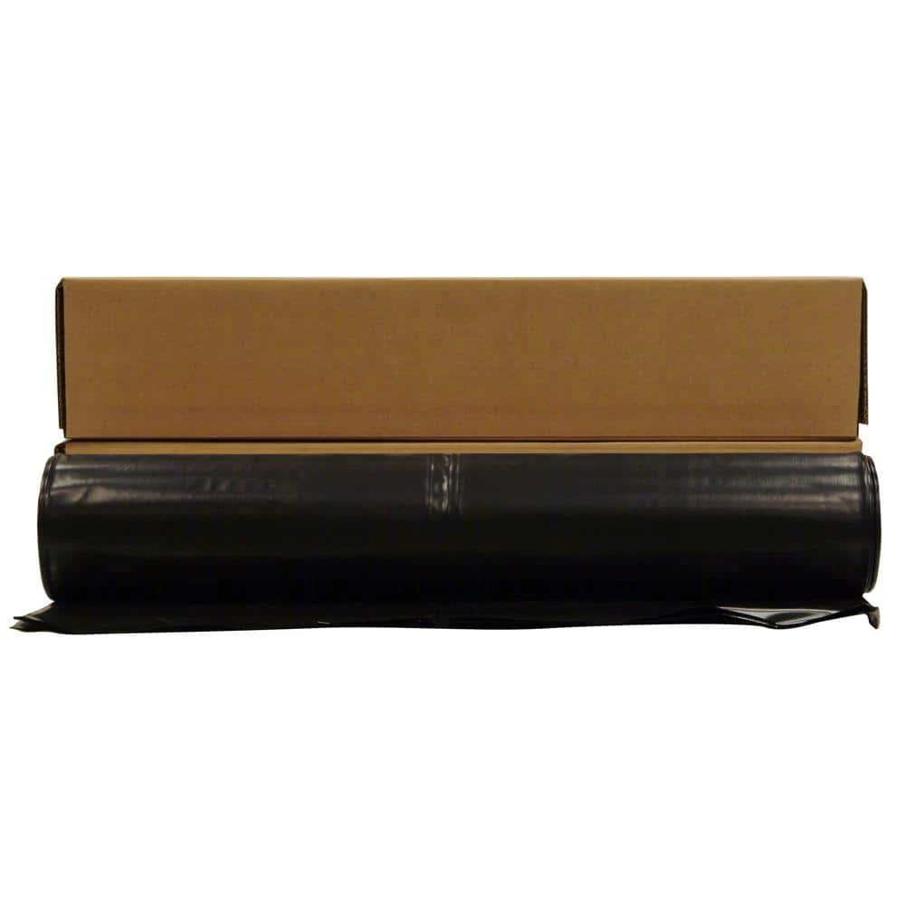 Husky 8 Ft. X 100 Ft. Black 6 Mil Plastic Sheeting 1 Husky 8 Ft. X 100 Ft. Black 6 Mil Plastic Sheeting