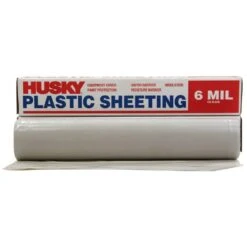 Husky 10 Ft. 4 In. X 100 Ft. Clear 6 Mil Plastic Sheeting