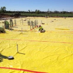 Husky 14 Ft. X 210 Ft. X 10 Mil Yellow Guard Vapor Barrier -Husky Shop husky plastic sheeting cfyg1014 210y 4f 1000