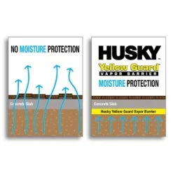 Husky 14 Ft. X 140 Ft. 15 Mil Yellow Guard Vapor Barrier -Husky Shop husky plastic sheeting cfyg1514 140y 44 1000