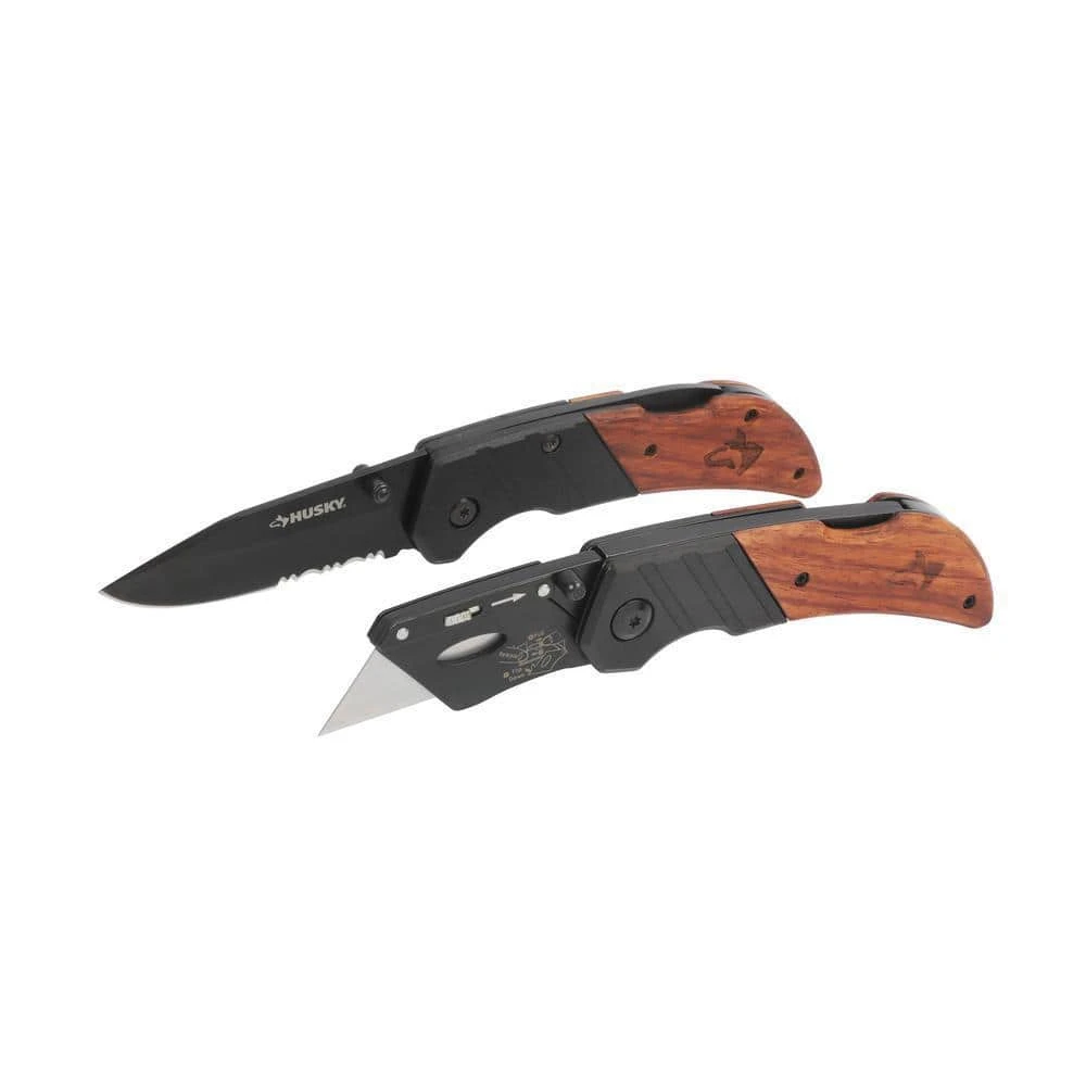 Husky 2.99 In. Chrome Wood Utility Knife 1 Husky 2.99 In. Chrome Wood Utility Knife