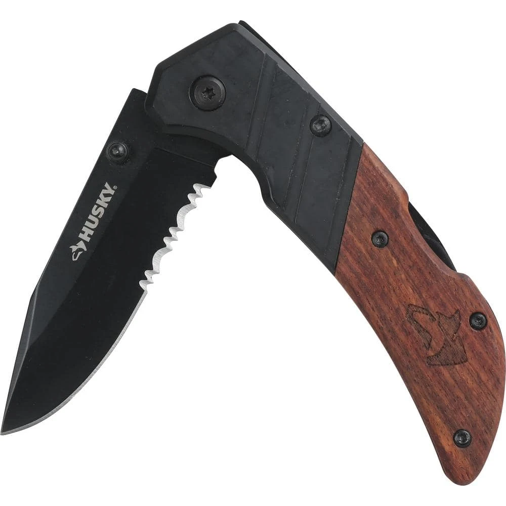 Husky 2.99 In. Chrome Wood Utility Knife 2 Husky 2.99 In. Chrome Wood Utility Knife - Image 2