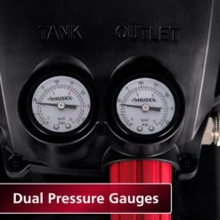 Husky 3 Gal. 120 PSI Portable Electric Oil-Free Light Duty Hotdog Air Compressor With Fold Down Handle And 1-Quick Coupler -Husky Shop husky portable air compressors 0200345 44 1000