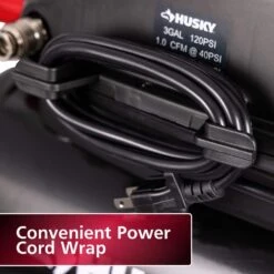 Husky 3 Gal. 120 PSI Portable Electric Oil-Free Light Duty Hotdog Air Compressor With Fold Down Handle And 1-Quick Coupler -Husky Shop husky portable air compressors 0200345 d4 1000