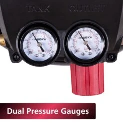 Husky 3 Gal. 120 PSI Portable Electric Oil-Free Light Duty Pancake Air Compressor With Fold Down Handle And 1-Quick Coupler -Husky Shop husky portable air compressors 0210342a 44 1000