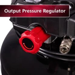 Husky HSKY 6 Gal. 150 PSI Portable Electric Pancake Air Compressor W/18GA Brad Nailer And Hose -Husky Shop husky portable air compressors 02106415a fa 1000