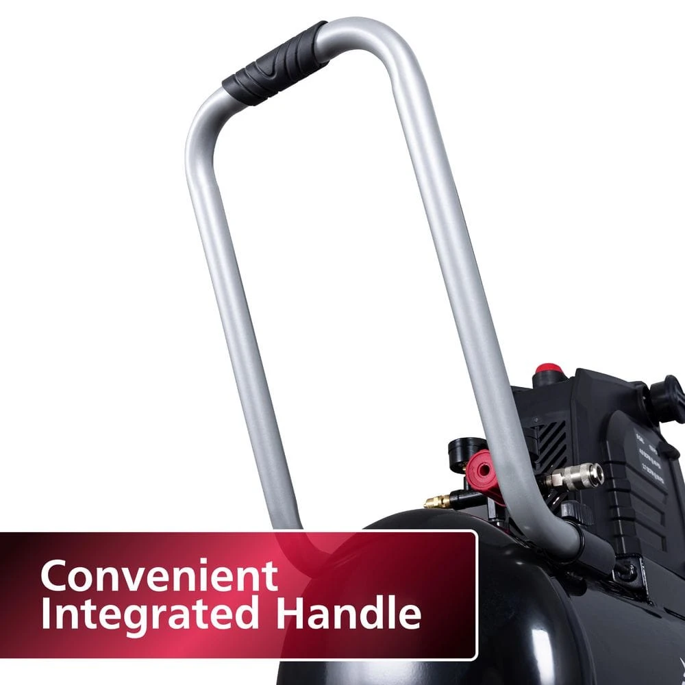 Husky 8 Gal. 150 PSI Portable Electric Oil-Free Horizontal Hotdog Air Compressor With Rubber Wheels And 1-Quick Coupler 6 Husky 8 Gal. 150 PSI Portable Electric Oil-Free Horizontal Hotdog Air Compressor With Rubber Wheels And 1-Quick Coupler - Image 6