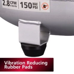 Husky 6 Gal. 150 PSI Portable Electric Oil-Free Quiet Jobsite Pancake Air Compressor With Aluminum Tank And 2-Quick Couplers -Husky Shop husky portable air compressors 3310643 76 1000