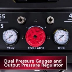 Husky 20 Gal.165 PSI Vertical Electric Oil-Free Quiet Auto/Workshop Air Compressor With Dual Gauges And 2-Quick Couplers -Husky Shop husky portable air compressors 3332013 1f 1000