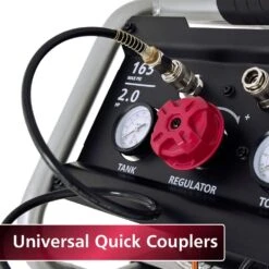 Husky 27 Gal.165 PSI Vertical Electric Oil-Free Quiet Auto/Workshop Air Compressor With Dual Gauges And 2-Quick Couplers -Husky Shop husky portable air compressors 3332741 c3 1000