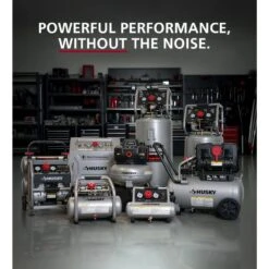 Husky 8 Gal. 150 PSI Electric Oil-Free Quiet Workshop Air Compressor In Sound Insulated Cabinet With 2-Quick Couplers 18 Husky 8 Gal. 150 PSI Electric Oil-Free Quiet Workshop Air Compressor In Sound Insulated Cabinet With 2-Quick Couplers -Husky Shop husky portable air compressors 3340841 66 1000
