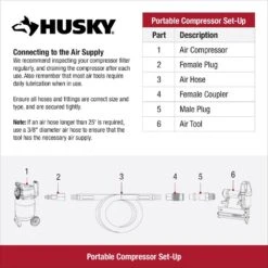 Husky 27 Gal. 200 PSI Oil Free Portable Vertical Electric Air Compressor 17 Husky 27 Gal. 200 PSI Oil Free Portable Vertical Electric Air Compressor -Husky Shop husky portable air compressors c271h 40 1000
