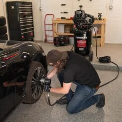 Husky 30 Gal. 175 PSI Oil Lubed Belt Drive Portable Vertical Electric Air Compressor -Husky Shop husky portable air compressors c304h 44 1000