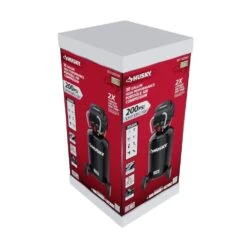 Husky 1.7 HP, 200 PSI, 30 Gal., 5.1 SCFM 90 PSI, Single-Stage, Oil Free Portable Vertical Electric Air Compressor -Husky Shop husky portable air compressors c305h fa 1000