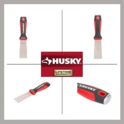 Husky 1.5 In. Putty Knife With Stainless Steel Blade -Husky Shop husky putty knives 90977 a0 1000