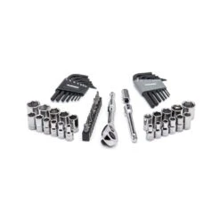 Husky 1/4 In. Drive Ratchet And Socket Set In Build-Out Case (50-Piece) -Husky Shop husky ratchet socket sets h4d50buildsws 1d 1000