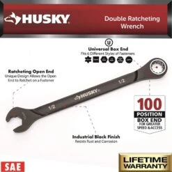 Husky 100-Position Double Ratcheting SAE Wrench Set (6-Piece) -Husky Shop husky ratcheting wrenches h100drw6pcsaen 40 1000