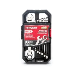 Husky BITE Metric 72-Tooth Ratcheting Wrench Set (8-Piece)