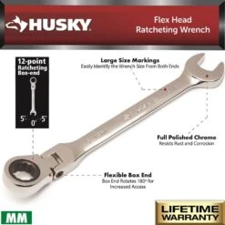Husky Master Metric Flex Head Ratcheting Wrench Set (13-Piece) 9 Husky Master Metric Flex Head Ratcheting Wrench Set (13-Piece) -Husky Shop husky ratcheting wrenches hfrw13pcmm 40 1000