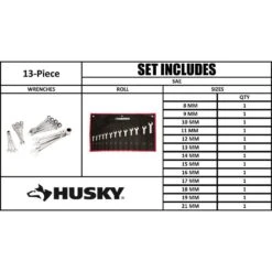 Husky Master Metric Flex Head Ratcheting Wrench Set (13-Piece) 13 Husky Master Metric Flex Head Ratcheting Wrench Set (13-Piece) -Husky Shop husky ratcheting wrenches hfrw13pcmm d4 1000