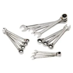 Husky Master Metric Reversible Ratcheting Wrench Set (13-Piece) -Husky Shop husky ratcheting wrenches hrrw13pcmm 4f 1000