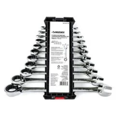 Husky Ratcheting SAE Combination Wrench Set (11-Piece) -Husky Shop husky ratcheting wrenches hrw11pcsae 1f 1000
