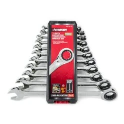 Husky SAE/MM Ratcheting Combination Wrench Set (22-Piece) -Husky Shop husky ratcheting wrenches hrw22pcsmcb 4f 1000