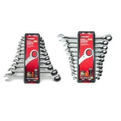 Husky SAE/MM Ratcheting Combination Wrench Set (22-Piece)