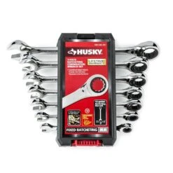 Husky Ratcheting MM Combination Wrench Set (7-Piece) -Husky Shop husky ratcheting wrenches hrw7pcmmn 06 4f 1000