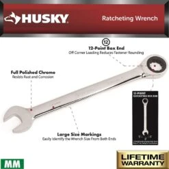 Husky Master Metric Ratcheting Wrench Set (18-Piece) -Husky Shop husky ratcheting wrenches hrwmmms 40 1000