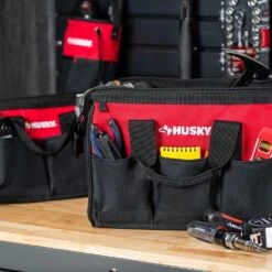 Husky 12 In. And 15 In. Tool Bag Combo -Husky Shop husky red husky tool bags hd61215 th 76 1000