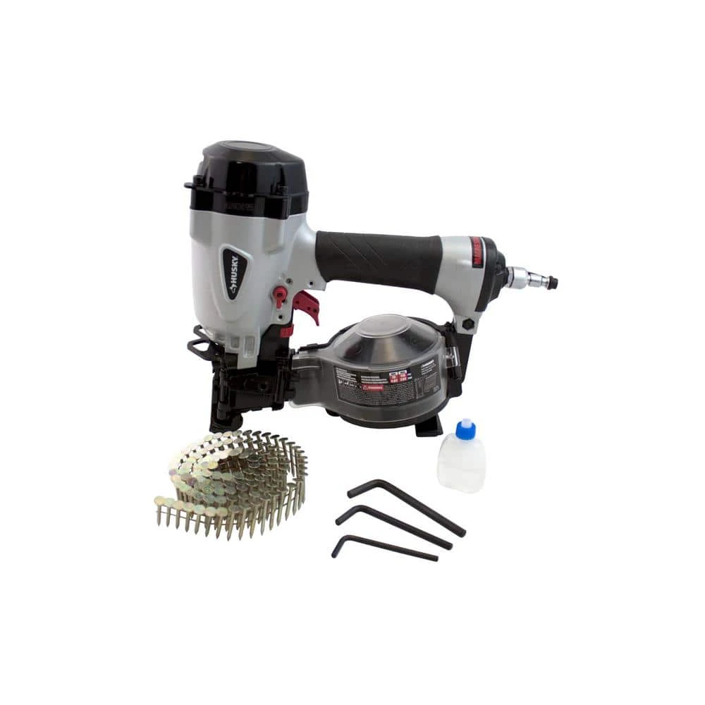Husky Pneumatic 15-Degree 1-3/4 In. Coil Roofing Nailer 2 Husky Pneumatic 15-Degree 1-3/4 In. Coil Roofing Nailer - Image 2