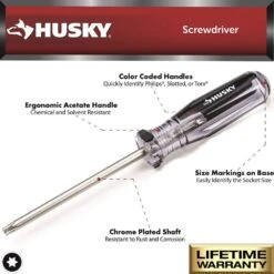 Husky Philips®, Slotted And Trox® Screwdriver Set With Acetate Handles (25-Piece) -Husky Shop husky screwdriver sets h25pcsds a0 1000