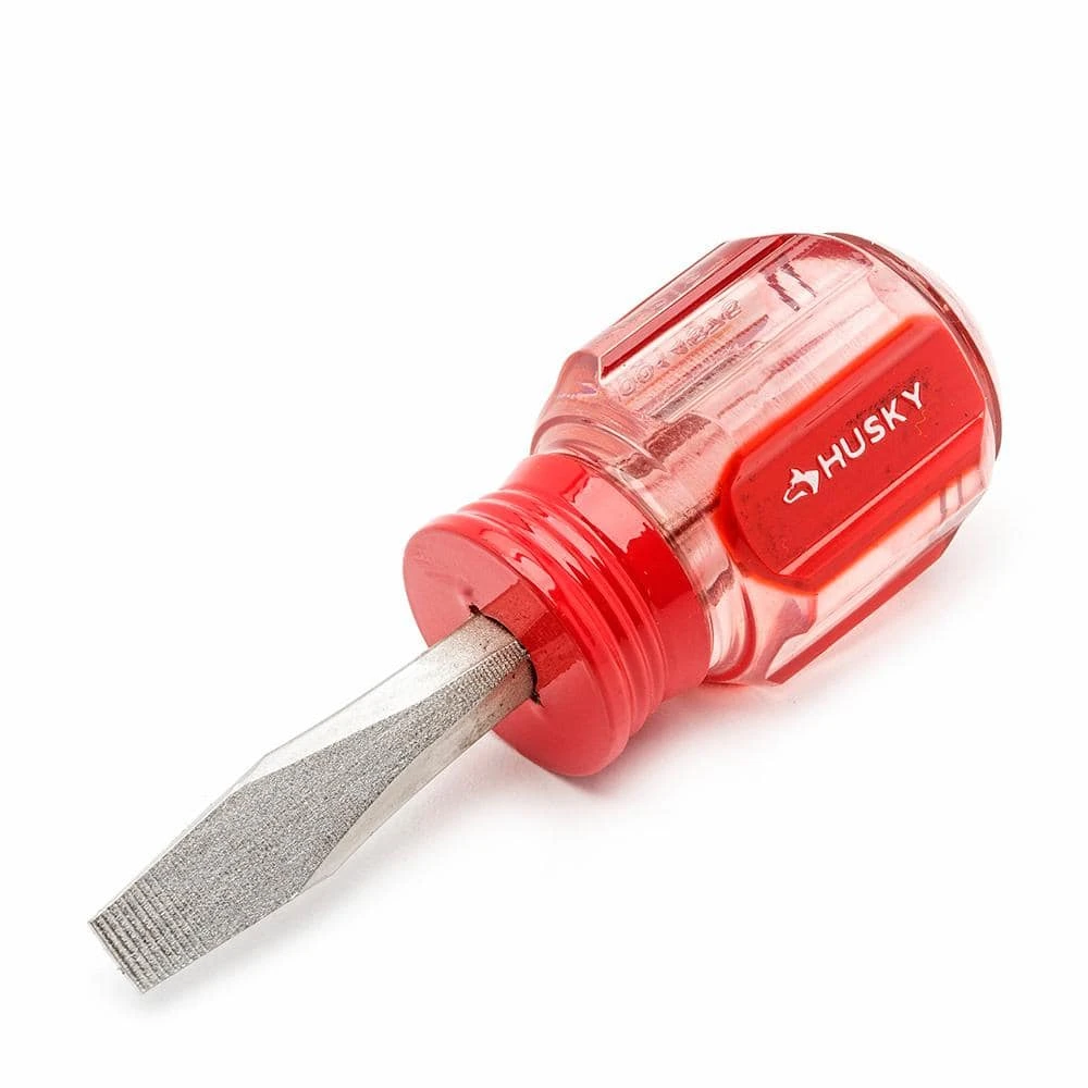 Husky 1/4 In. X 1-1/2 In. Square Shaft Stubby Slotted Screwdriver 3 Husky 1/4 In. X 1-1/2 In. Square Shaft Stubby Slotted Screwdriver - Image 3