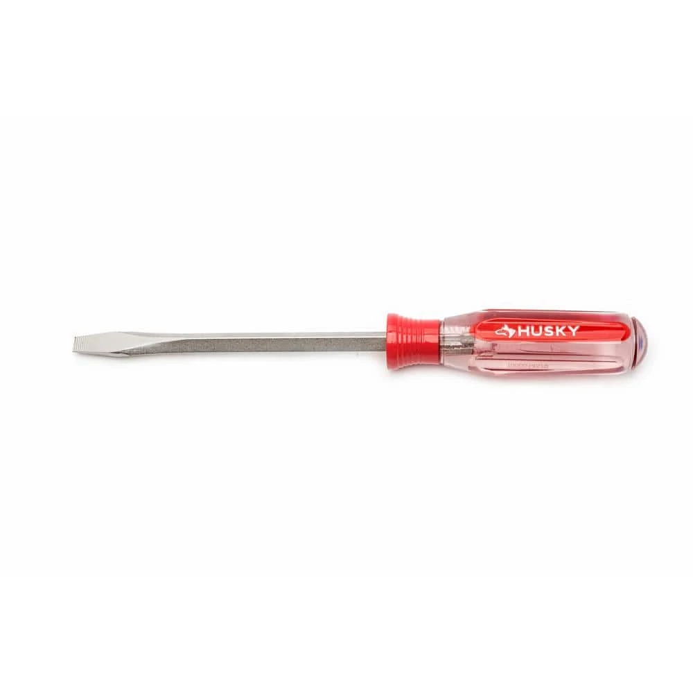 Husky 5/16 In. X 6 In. Square Shaft Standard Slotted Screwdriver 1 Husky 5/16 In. X 6 In. Square Shaft Standard Slotted Screwdriver