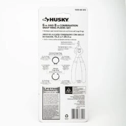 Husky 6 In. And 8 In. Snap Ring Pliers With Cushion Grip (2-Pack) -Husky Shop husky snap ring pliers hsrps68 1f 1000