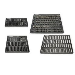 Husky 1/4 In., 3/8 In. And 1/2 In. Drive Chrome And Impact Socket Set With EVA Storage Trays (250-Piece)