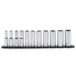 Husky 1/2 In. Drive Deep SAE Socket Set (11-Piece) 13 Husky 1/2 In. Drive Deep SAE Socket Set (11-Piece) -Husky Shop husky socket sets h2ddpsae11pcsr fa 1000