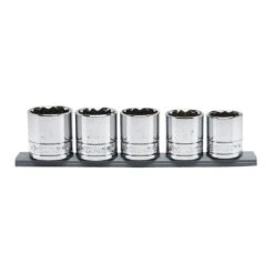 Husky 1/2 In. Drive Metric Large Socket Set (5-Piece)