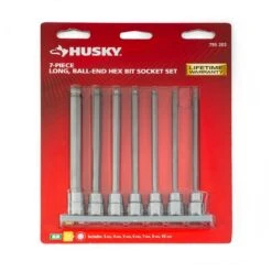 Husky Long Ball End Bit Socket Set Metric (7-Piece) -Husky Shop husky socket sets h3dmmlbbs7pcnn 4f 1000