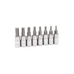 Husky 1/4 In. Drive SAE Hex Bit Socket Set (8-Piece) -Husky Shop husky socket sets h4dsaehex8pc 4f 1000